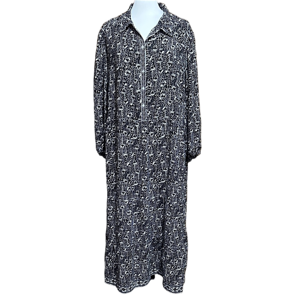 Max Studio Black and White Maxi Dress - Size 3X - NWT